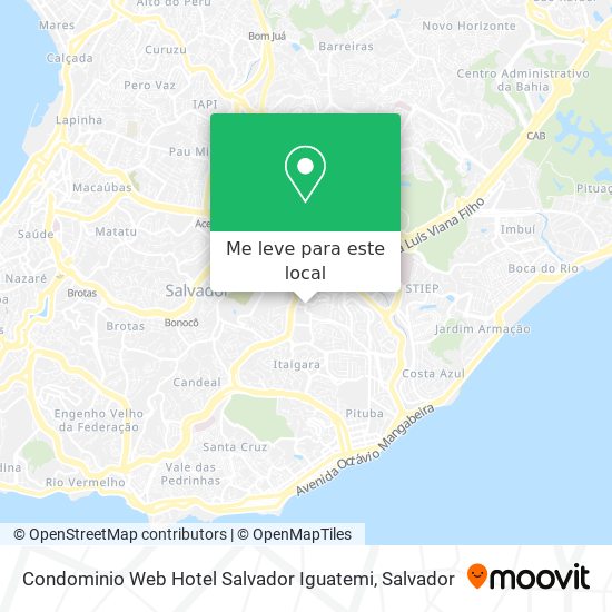 Condominio Web Hotel Salvador Iguatemi mapa