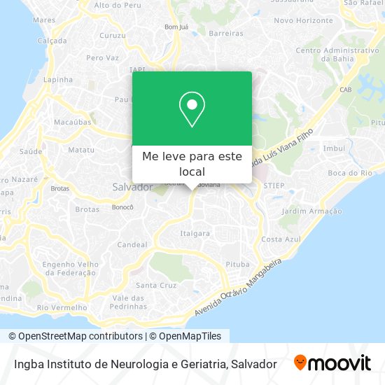 Ingba Instituto de Neurologia e Geriatria mapa