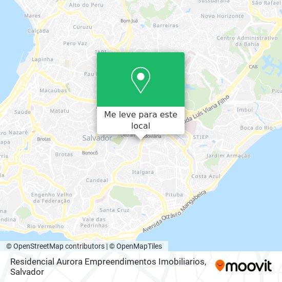 Residencial Aurora Empreendimentos Imobiliarios mapa