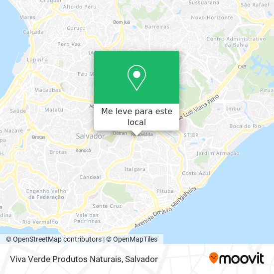 Viva Verde Produtos Naturais mapa