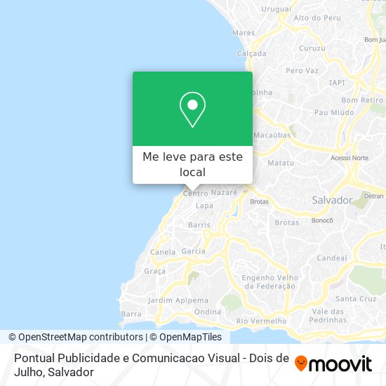 Pontual Publicidade e Comunicacao Visual - Dois de Julho mapa