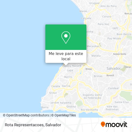 Rota Representacoes mapa