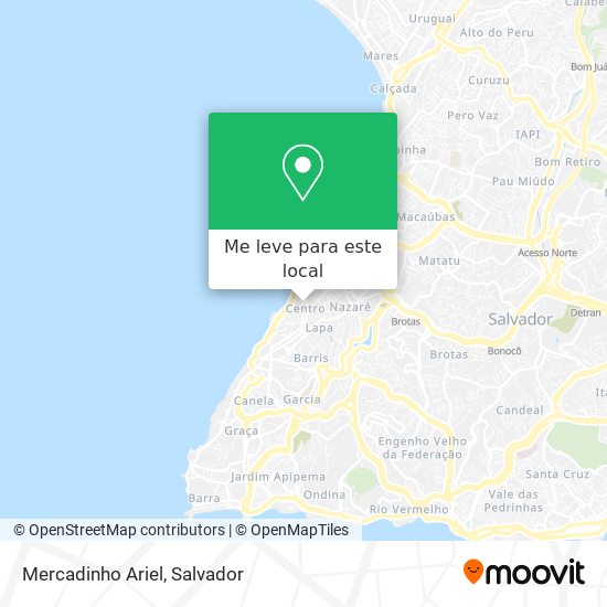 Mercadinho Ariel mapa