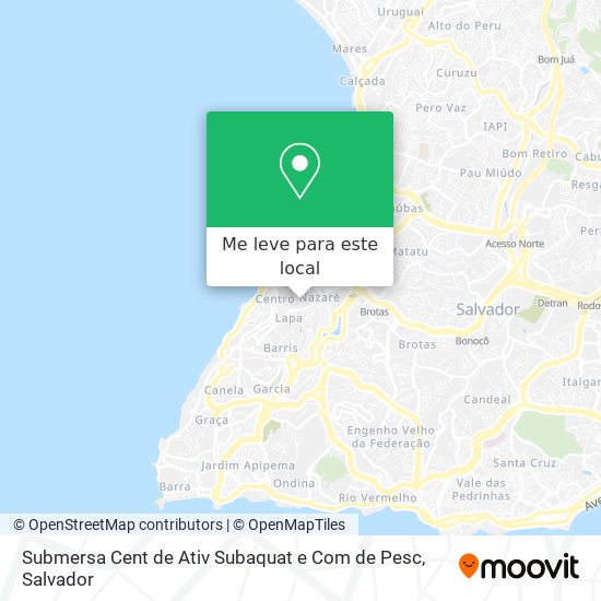 Submersa Cent de Ativ Subaquat e Com de Pesc mapa