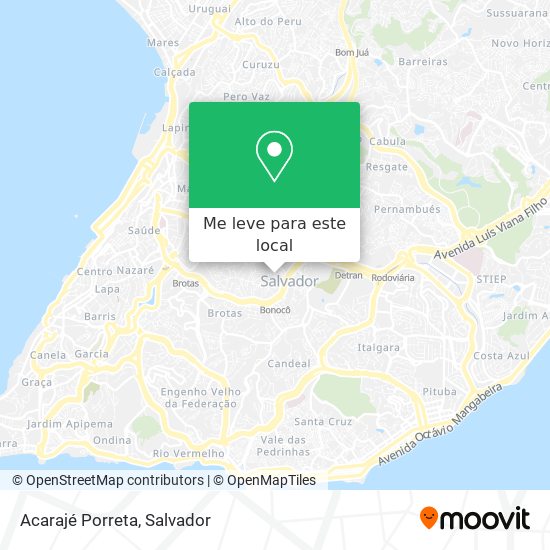 Acarajé Porreta mapa