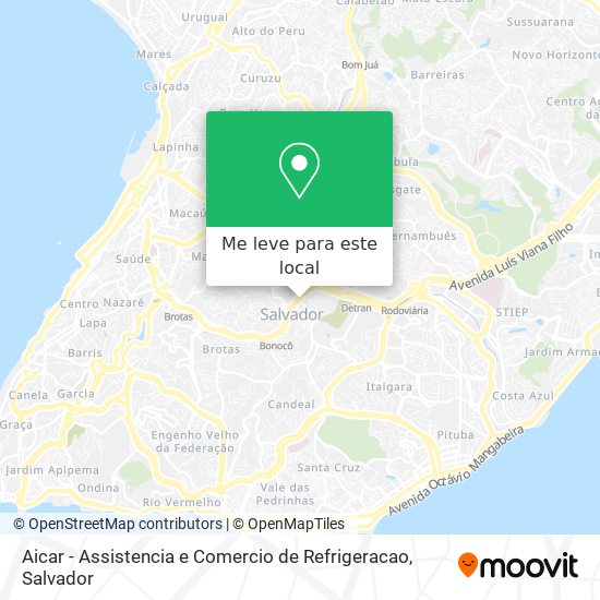 Aicar - Assistencia e Comercio de Refrigeracao mapa