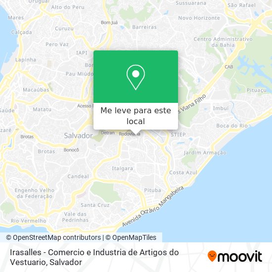 Irasalles - Comercio e Industria de Artigos do Vestuario mapa