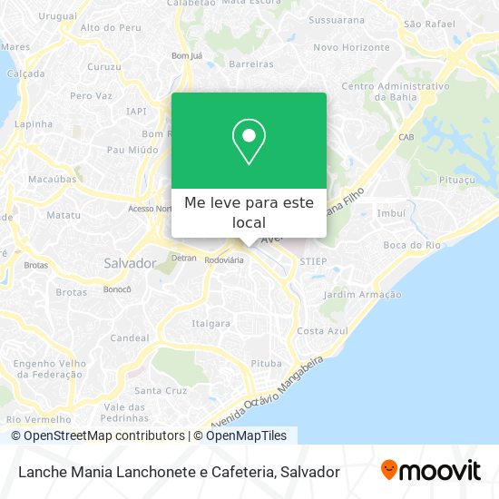 Lanche Mania Lanchonete e Cafeteria mapa