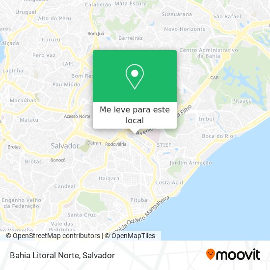 Bahia Litoral Norte mapa