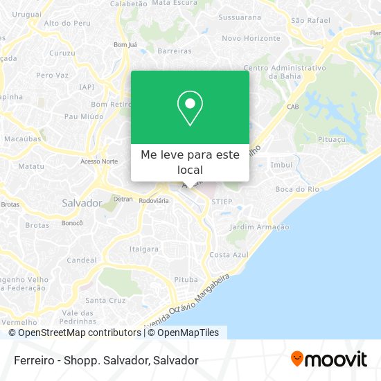Ferreiro - Shopp. Salvador mapa