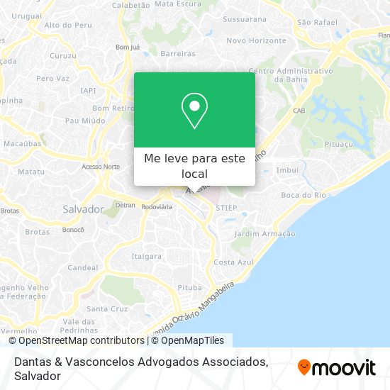 Dantas & Vasconcelos Advogados Associados mapa