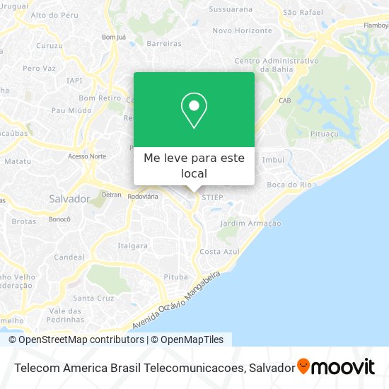 Telecom America Brasil Telecomunicacoes mapa