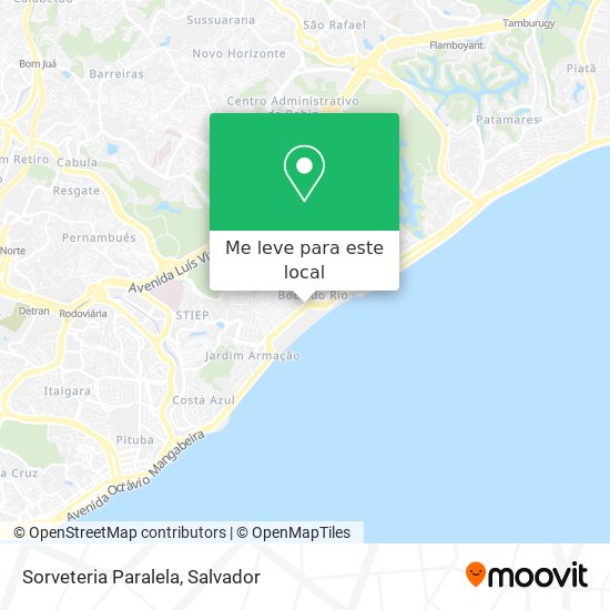 Sorveteria Paralela mapa
