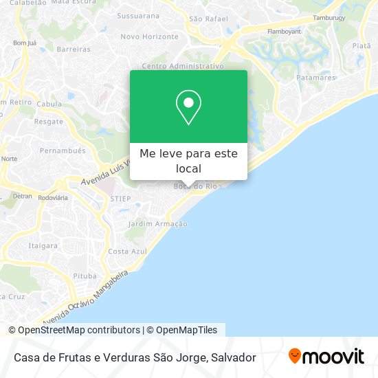 Casa de Frutas e Verduras São Jorge mapa