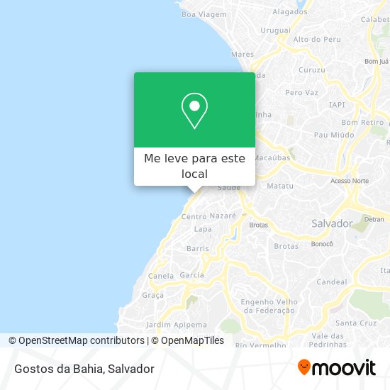 Gostos da Bahia mapa