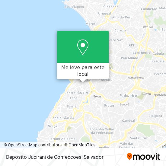 Deposito Jucirani de Confeccoes mapa