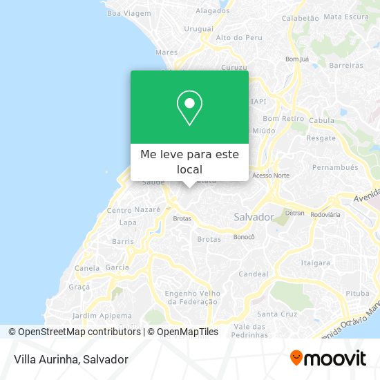 Villa Aurinha mapa