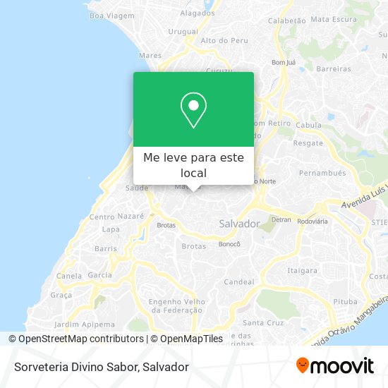 Sorveteria Divino Sabor mapa