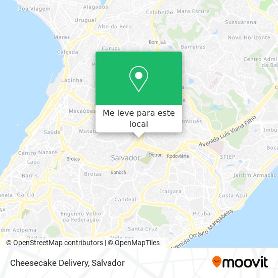 Cheesecake Delivery mapa