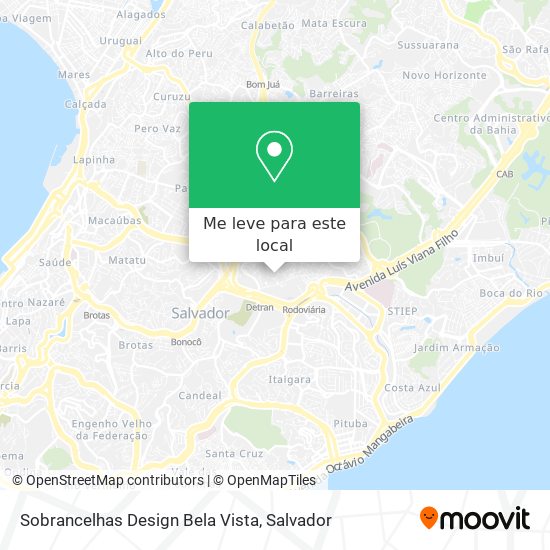 Sobrancelhas Design Bela Vista mapa
