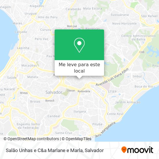 Salão Unhas e C&a Marlane e Marla mapa