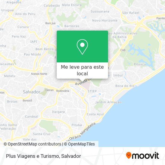 Plus Viagens e Turismo mapa