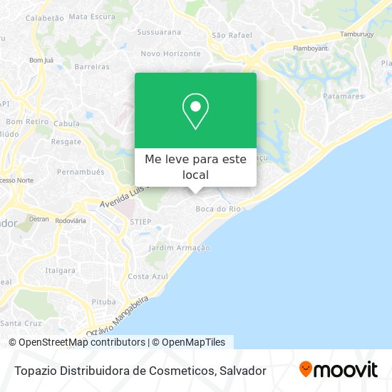 Topazio Distribuidora de Cosmeticos mapa