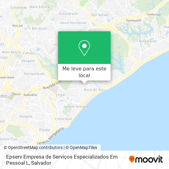 Epserv Empresa de Serviços Especializados Em Pessoal L mapa