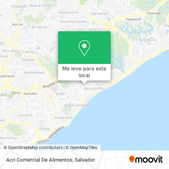 Acri Comercial De Alimentos mapa