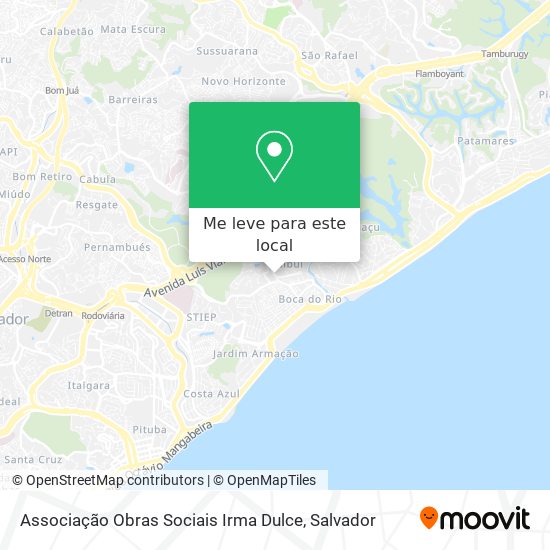 Associação Obras Sociais Irma Dulce mapa