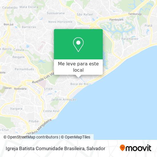 Igreja Batista Comunidade Brasileira mapa