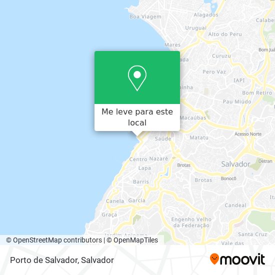 Porto de Salvador mapa