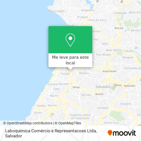 Laboquimica Comércio e Representacoes Ltda mapa