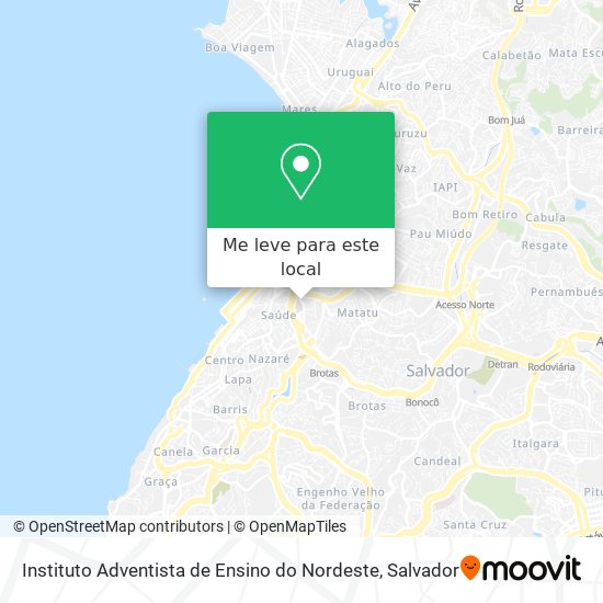 Instituto Adventista de Ensino do Nordeste mapa