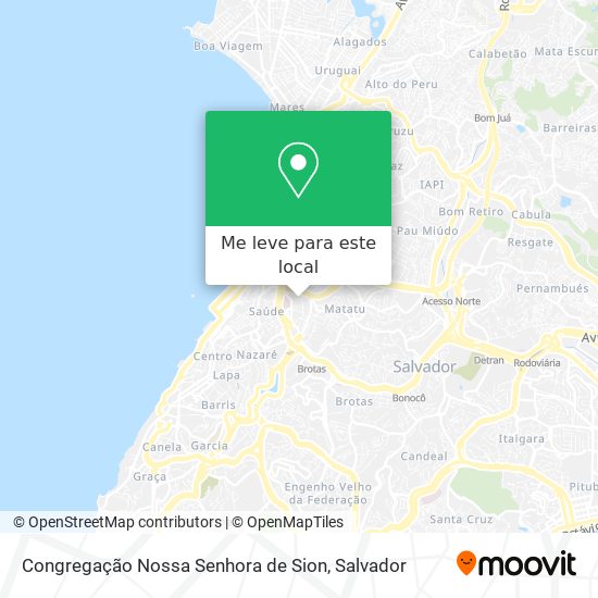 Congregação Nossa Senhora de Sion mapa