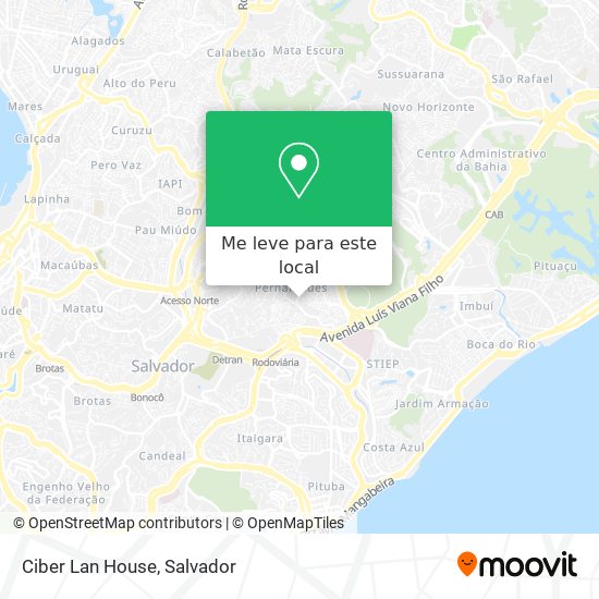 Ciber Lan House mapa