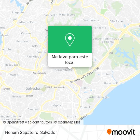 Nenêm Sapateiro mapa