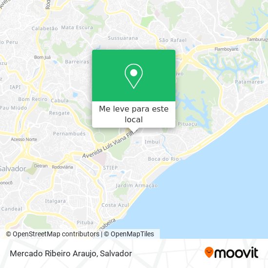 Mercado Ribeiro Araujo mapa