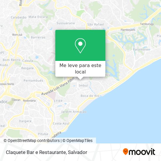 Claquete Bar e Restaurante mapa