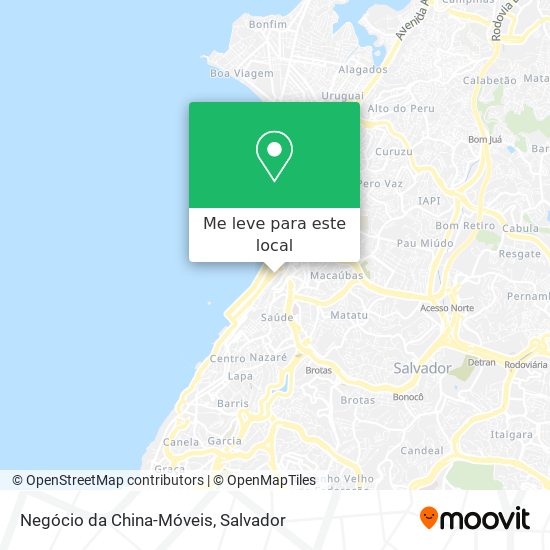 Negócio da China-Móveis mapa