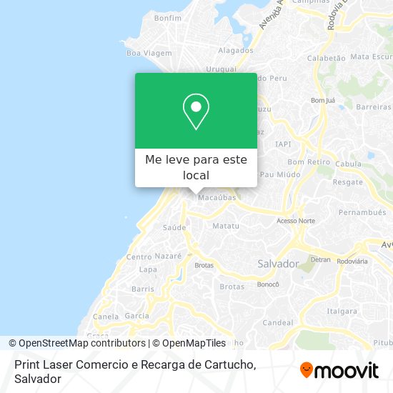Print Laser Comercio e Recarga de Cartucho mapa