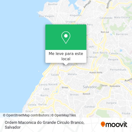 Ordem Maconica do Grande Circulo Branco mapa