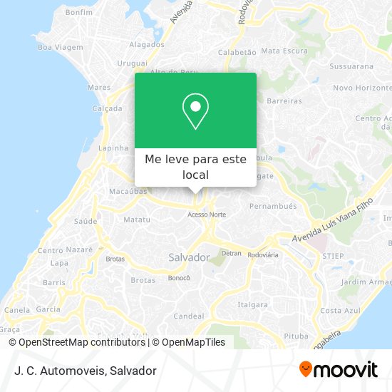 J. C. Automoveis mapa
