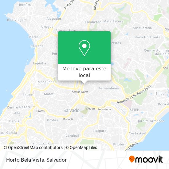 Horto Bela Vista mapa