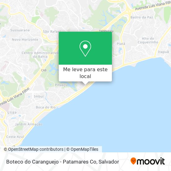 Boteco do Caranguejo - Patamares Co mapa