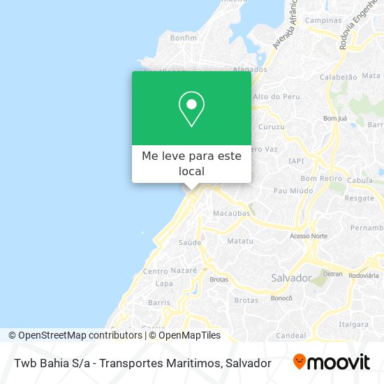Twb Bahia S / a - Transportes Maritimos mapa
