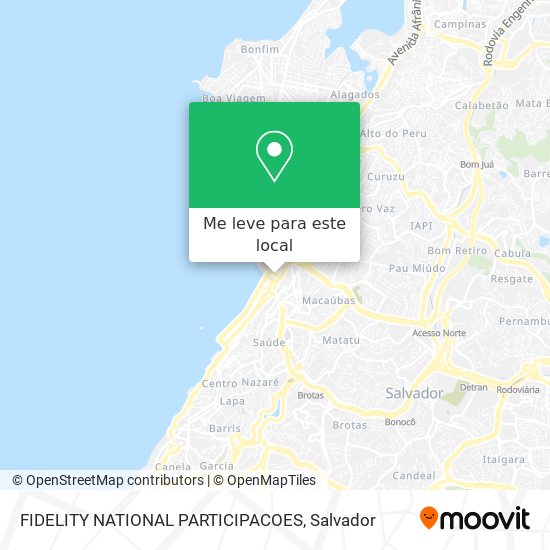 FIDELITY NATIONAL PARTICIPACOES mapa