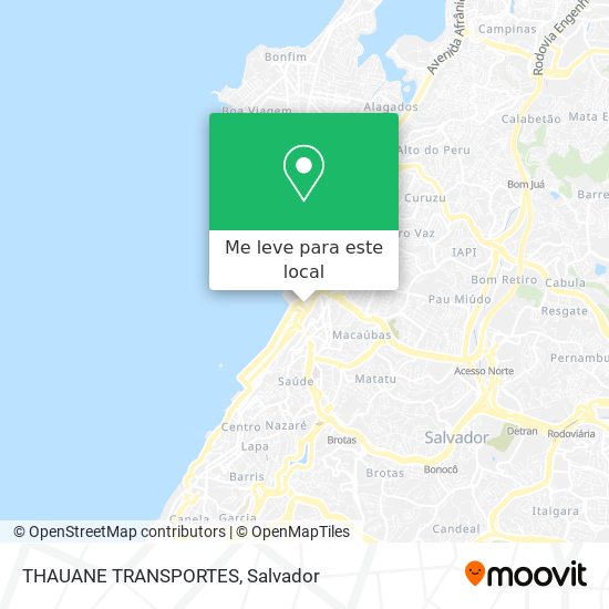 THAUANE TRANSPORTES mapa