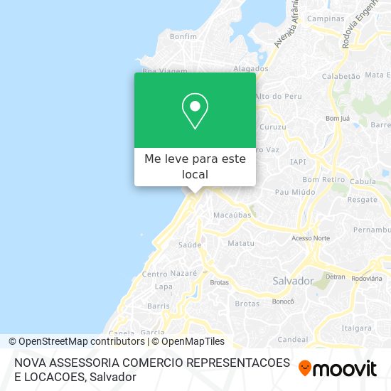 NOVA ASSESSORIA COMERCIO REPRESENTACOES E LOCACOES mapa