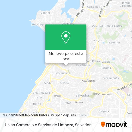 Uniao Comercio e Servios de Limpeza mapa